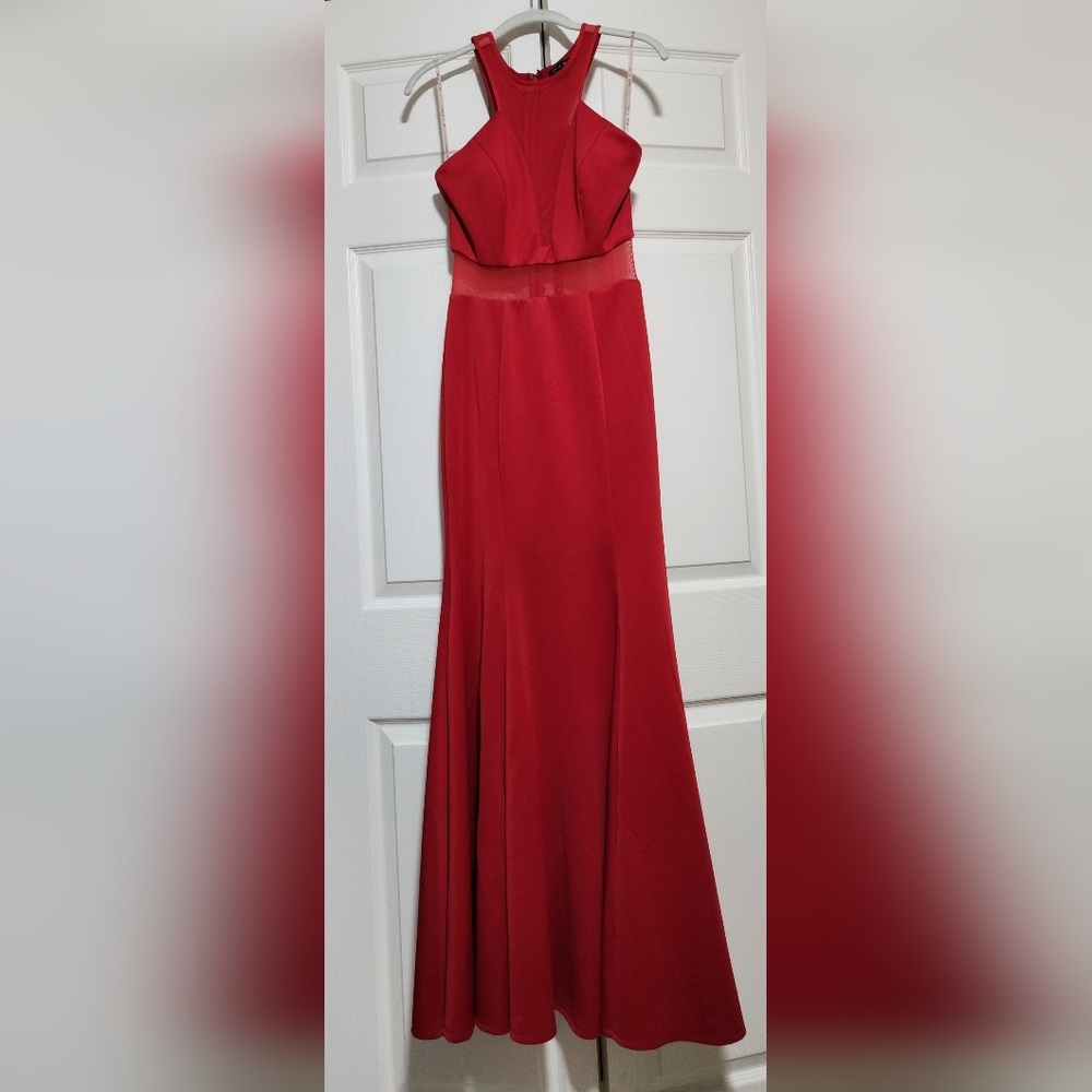 As U Wish Vibrant Red Maxi Skirt